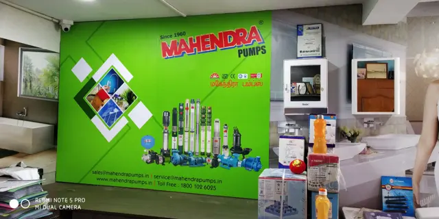 Foam board branding for Mahendra Pumps by Star Signs Chennai