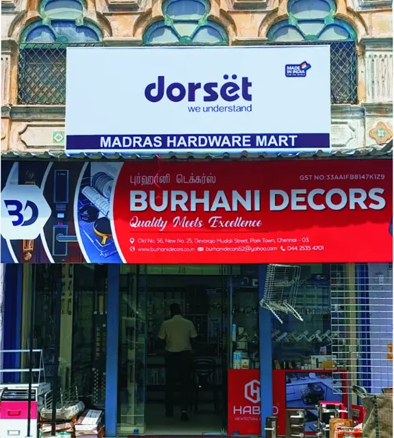 Glow sign board for Dorset × Burhani Decors by Star Signs Chennai