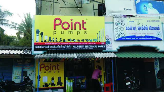 Glow sign board for Point Pumps by Star Signs Chennai